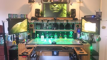 Custom Automated PC Gaming Setup - Desk Bar 2017