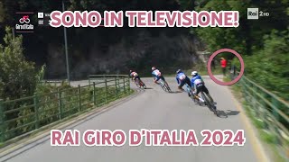 SONO IN TELEVISIONE! GIRO D'ITALIA 2024 - EDIZIONE 107 - CERRETO SANNITA (BN) GOPRO 4K HYPERVIEW RAW