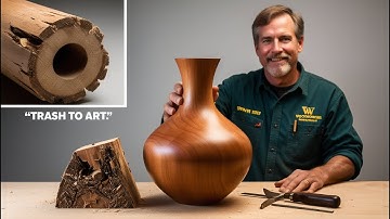 From Trash to Treasure: Turning Scrap Wood into a Stunning Wooden Vase!