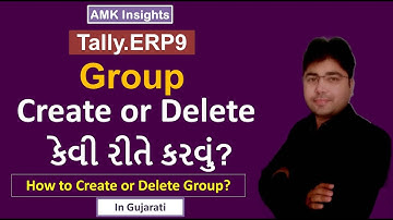 How to create or Delete Groups?|Tally ERP 9 Accounting Software|