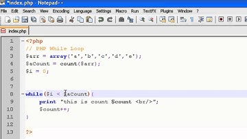 PHP Tutorial -  While Loop Tutorial