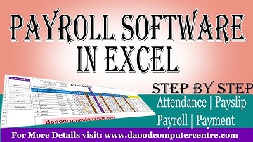 MS Excel VBA Calculation of Attendance | Payroll | Payslip | Payment Part 3