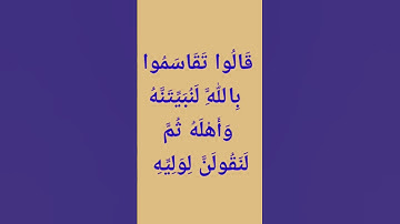 الآية 49 من سورة النحل #القرآن_الكريم