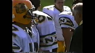 Football NMU 7 VS SAGINAW VALLEY 14, NMU 17 VS VALPRAISO 17   1991