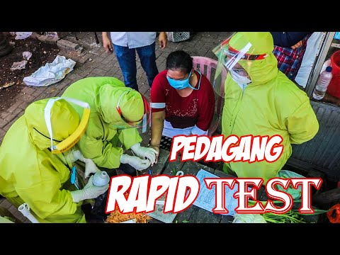 Pedagang Pasar Tradisional di Makassar Jalani Rapid Test