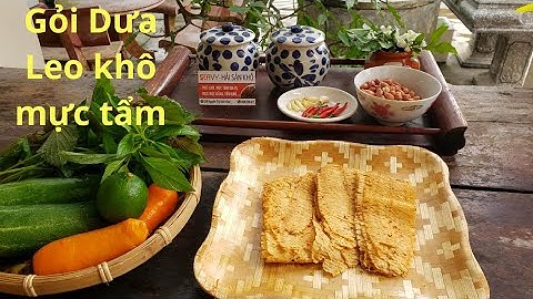 GỎI DƯA LEO KHÔ MỰC TẨM
