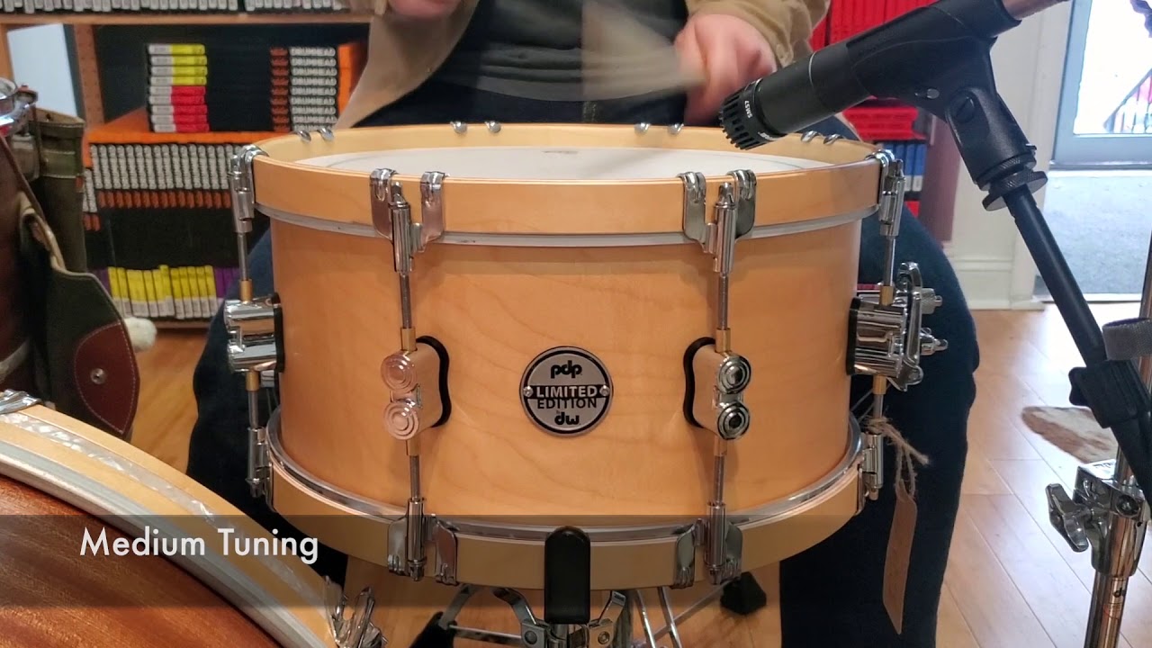 (SOLD) Snares PDP 7x14 LTD Classic Wood Hoop Snare Drum (Full Tuning