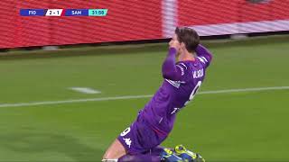 Highlights Fiorentina vs Samp 3-1 (Gabbiadini, Callejon, Vlahovic, Sottil)