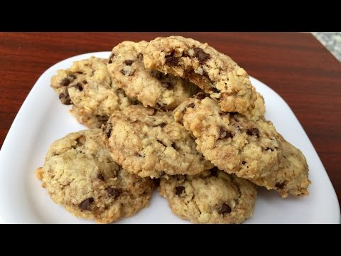 Coconut Chocolate Chip Oatmeal Cookies | Kitchen Time with Neha