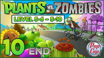 Plants vs. Zombies (PC 2009) by PopCap - 1080p60 HD Walkthrough Part 10 - Level 5-6 to 5-10 (Ending)