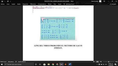METODO DE GAUSS JORDAN (PROYECTO FINAL)