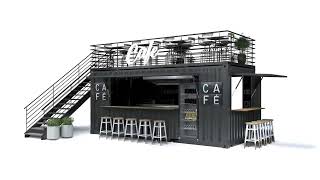 Container cafe Light Steel Factory supply