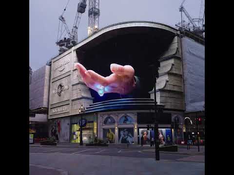 3D Реклама - промо сериала "колесо времени"  (Лондон)