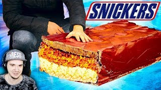 ОГРОМНЫЙ СНИКЕРС ВЕСОМ 80 КИЛОГРАММ ► VANZAI Snickers  | Реакция