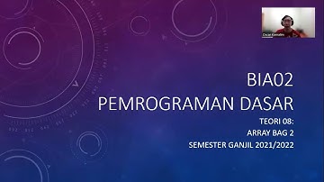 Pemrograman Dasar 08 | Array Multidimensi, Matriks, dan Array Copy di Java dan Python