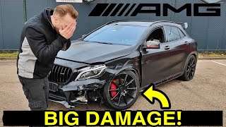 I BOUGHT A WRECKED MERCEDES GLA45 AMG!