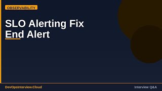 SLO Alerting Fix — End Alert Fatigue