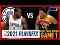 2021 PLAYOFFS WEST ROUND 1 LOS ANGELES CLIPPERS Vs UTAH JAZZ Game 1