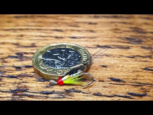 tying a small low water treble salmon fly size 14 