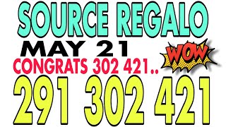 CONGRATS 2HITS 302 421|| SOURCE REGALO MAY 21