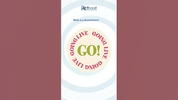 What is a Dissertation? Your Ultimate Guide! | Royal Research | #ytshorts