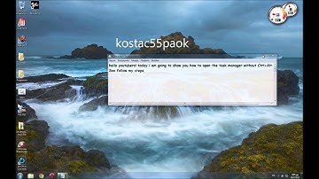How to open task manager without Ctrl+Alt+Delete