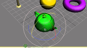 3D Studio Max - Tutorial - How to move, rotate and scale (change the size) the objects