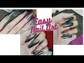 Super Easy Nail Art With Black Charcoal Nail Paint | Nail Art Tutorial | Nails By Isha