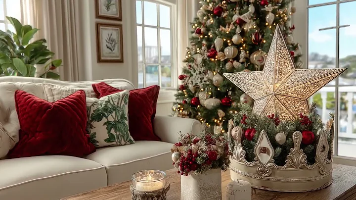 Sophisticated Christmas Decor 2025 ✨ Red & Gold Ideas for a Modern Luxury Home