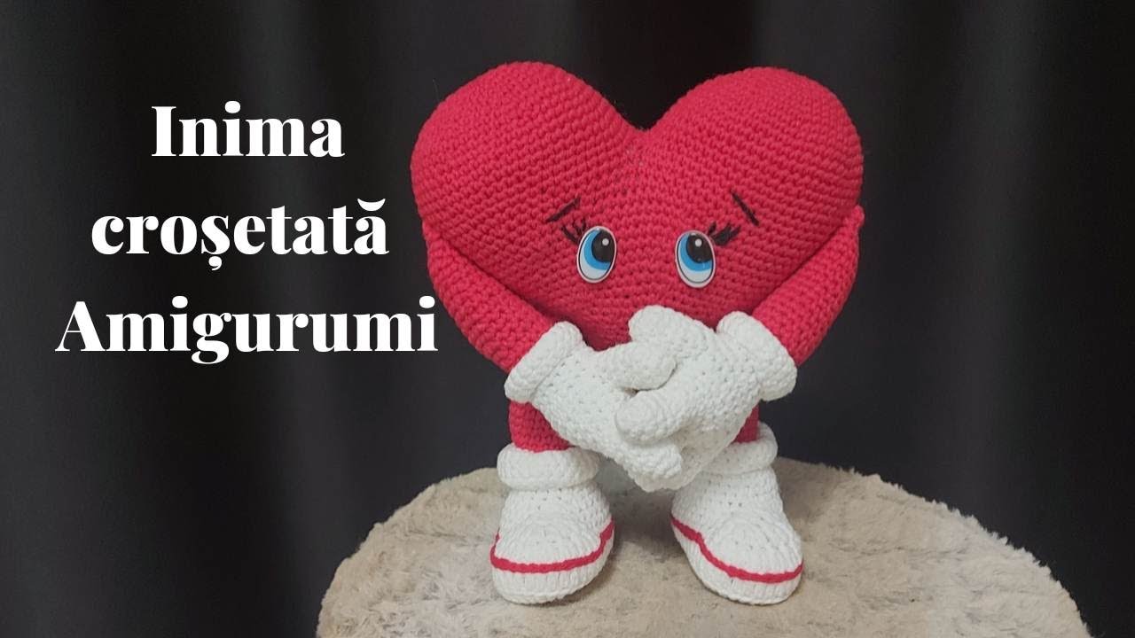 Inima crosetata amigurumi Partea -I-