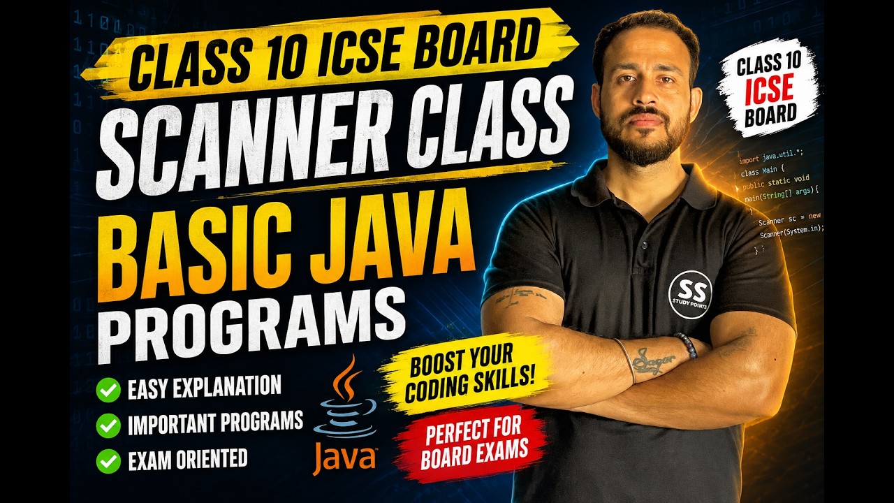 Java Basic programs | Class 9 | Class 10 | Scanner Class in Java | By ...