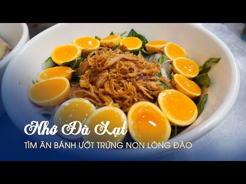 Video Nhớ Đà Lạt, tìm ăn bánh ướt trứng non lòng đào béo... - youtube