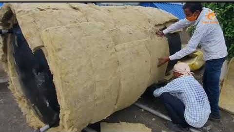 Solar Lumia: Aluminium Cladding and Rockwool Insulation of 2500 litres Heat Storage Tank