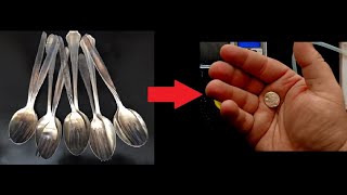 Silver Recovery with Reverse Electroplating  Spoons & Forks Test!