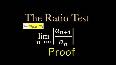 Statement and Proof of The Ratio Test (convergence)