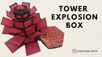 DIY Tower Explosion Box (4 Layers) | Tutorial Video | #rapturegifts