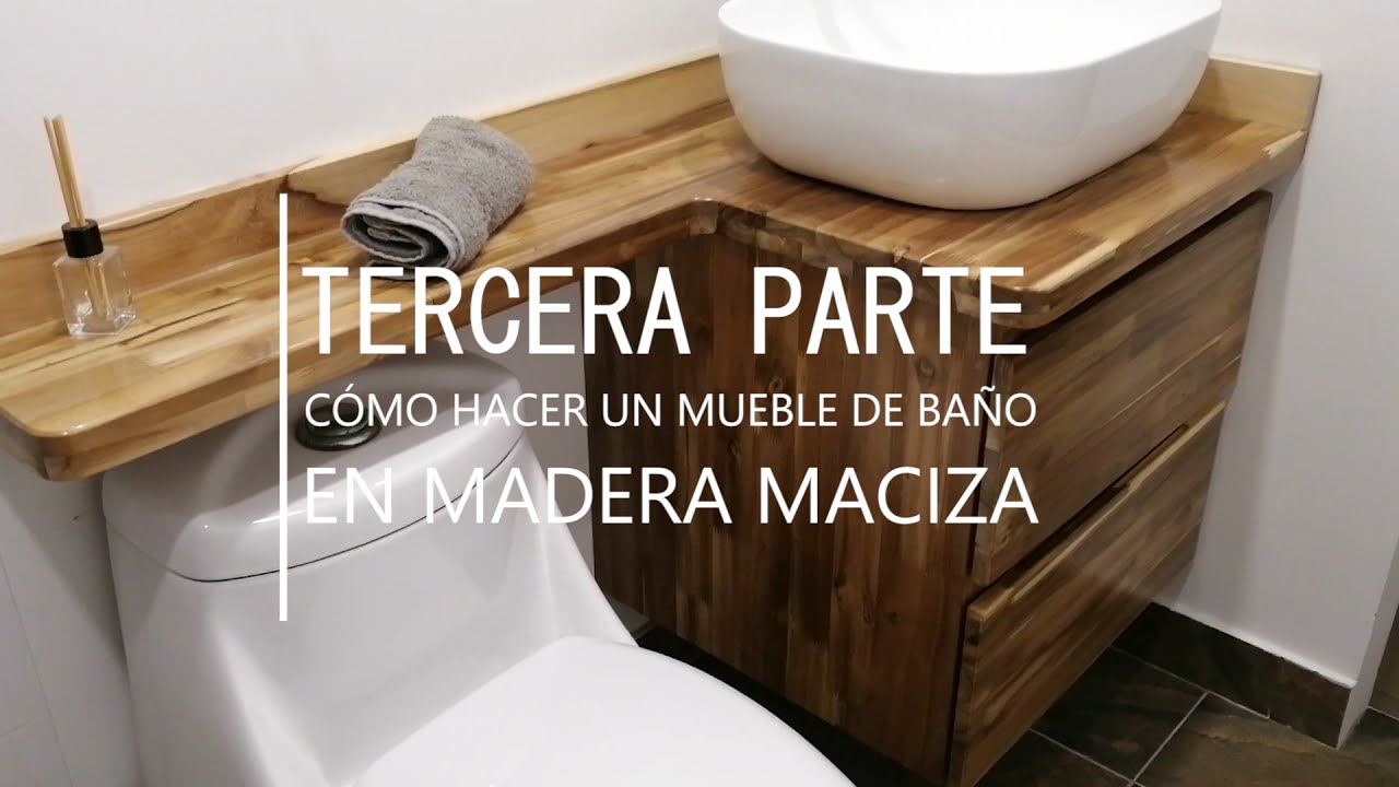 Mueble Baño de Madera Maciza Leva - Arrelart