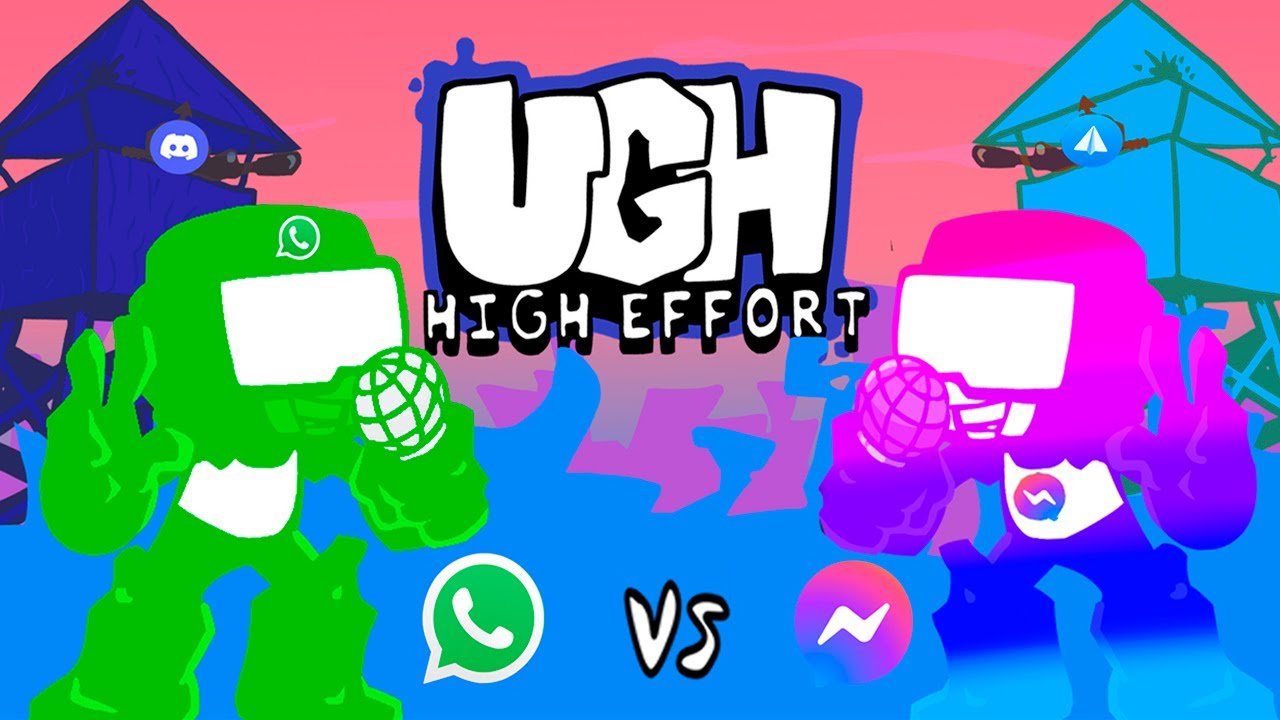 Friday Night Funkin' - Ugh Whatsapp VS Messenger, FNF Mod