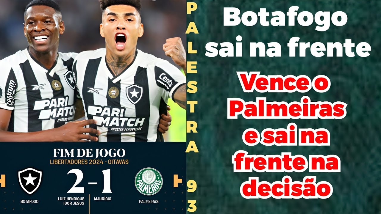 LIVE POS JOGO BOTAFOGO 2 X 1 PALMEIRAS LIBERTADORES - YouTube