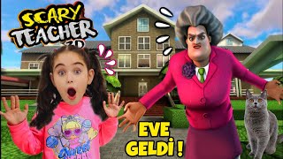 Gerçek Hayatta Scary Teacher Evi̇mi̇ze Geldi̇ Eli̇fi̇ Aldi بابا جاب لي بالون - جنى مقداد طيور بيبي