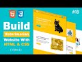 #18 - build veterimarian website [ video 2 ] with html &amp; css - part 1