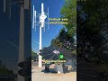 Vertical axis wind turbine and photovoltaic solar power generation. #windturbine
