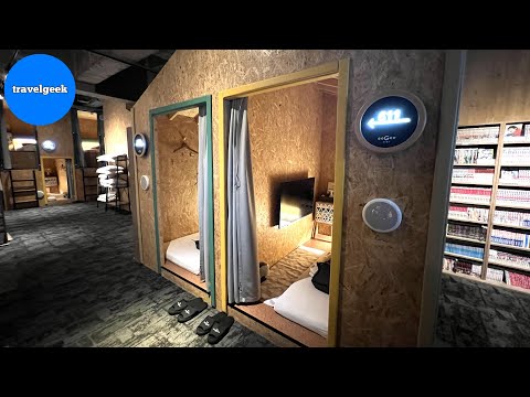 Staying in Brand New Capsule Hotel in Tokyo Japan | eeGee STAY Kamata