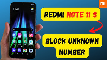 Redmi block unknown number Redmi Note 11s | How to add contact to black list