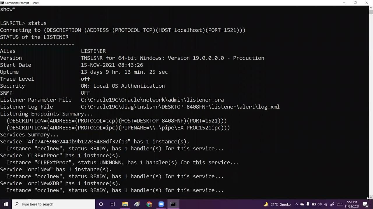 New Listener Configuration in Oracle 19c YouTube