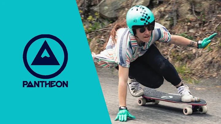Marcella on the Move! Female Downhill Skateboarder...