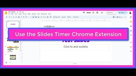 Slides Timer Chrome Extension