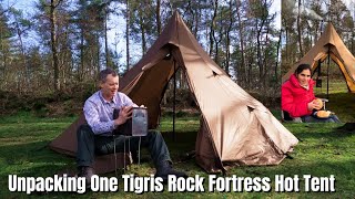Exclusive Unboxing: Our First Set Up of OneTigris Rock Fortress Hot Tent