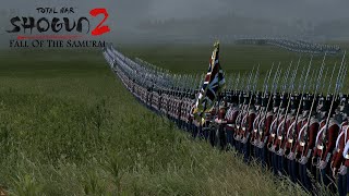 British infantry Destroys a Japanese samurai army - Shogun 2 Total War: Fall of the Samurai screenshot 5