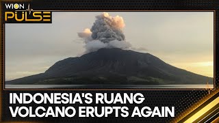 Indonesia’s Mount Ruang volcano erupts again | WION Pulse